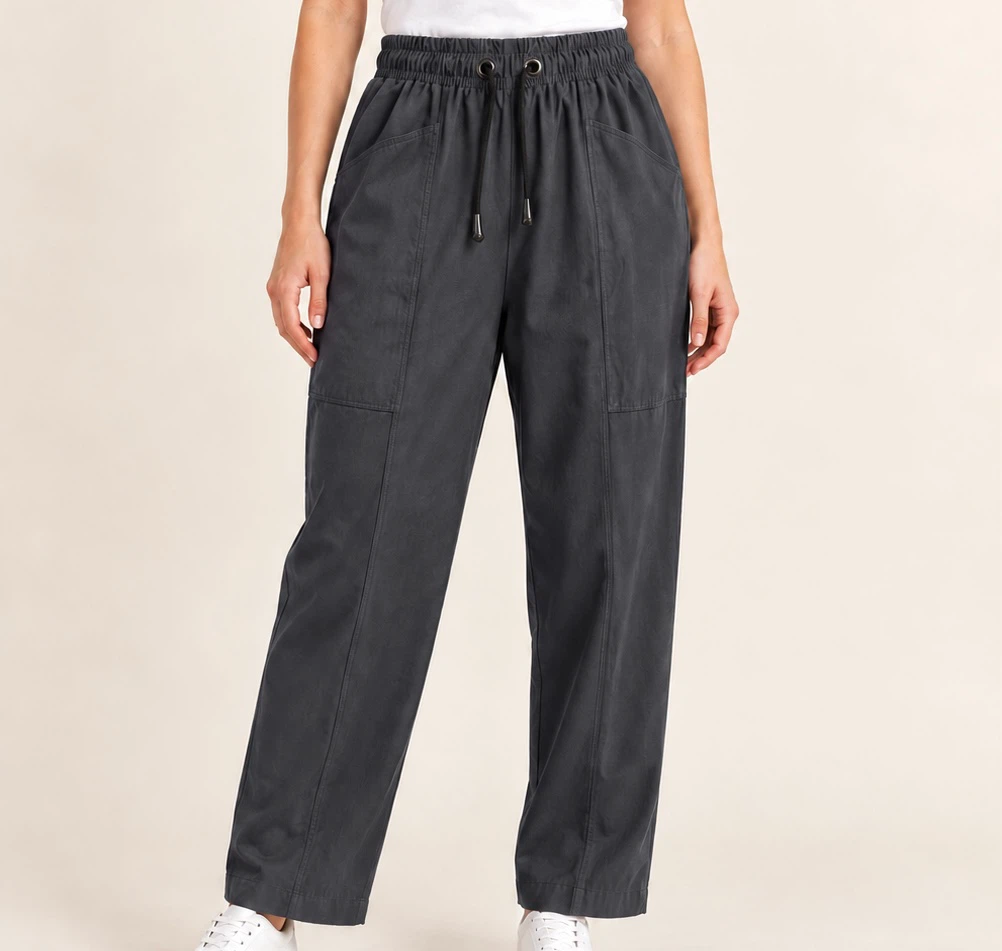 Zara Grey Drawstring Pants