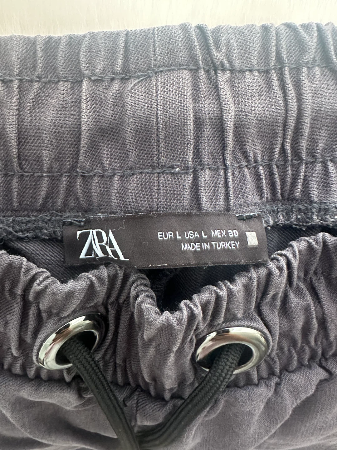 Zara Grey Drawstring Pants - photo 3