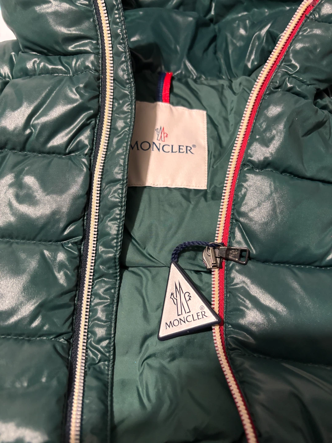 Moncler Kids Down Jacket Green 12-18 months - photo 2