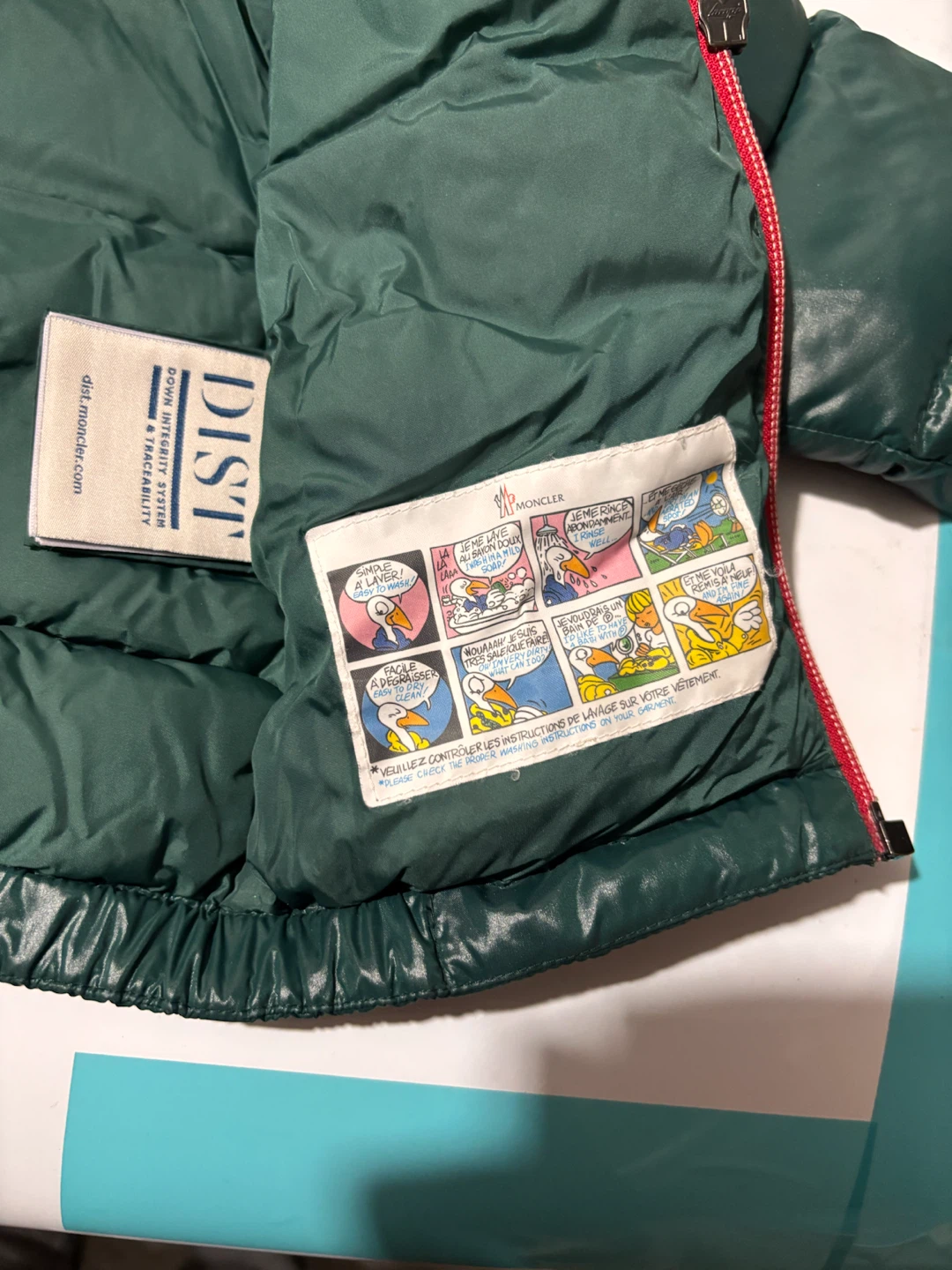 Moncler Kids Down Jacket Green 12-18 months - photo 3
