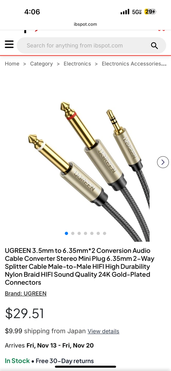 aux and stereo speaker cables 2 way splitter pro audio wires - photo 2