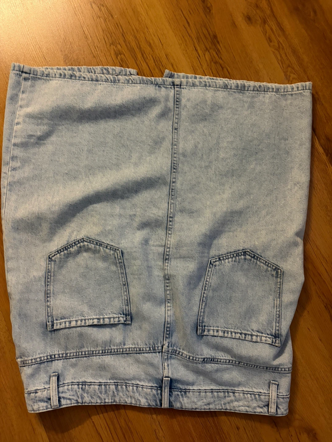 George Light Wash Denim Midi Skirt - photo 5
