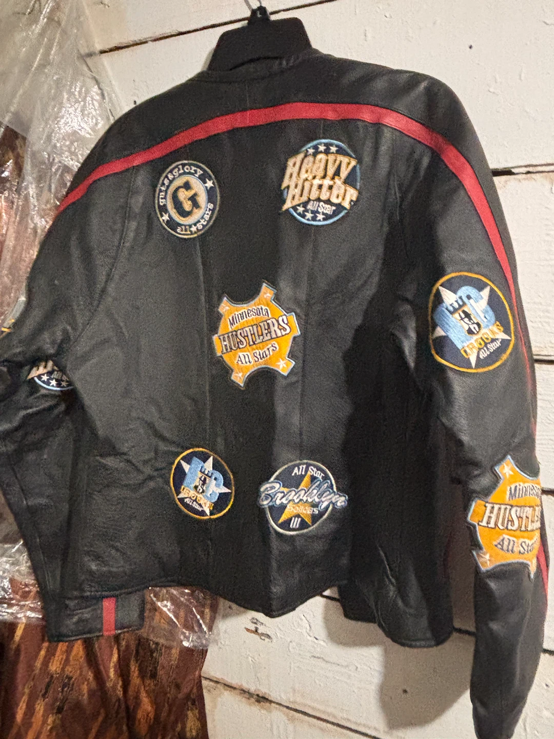 Merc Black Leather All Star Patched Jacket - photo 2