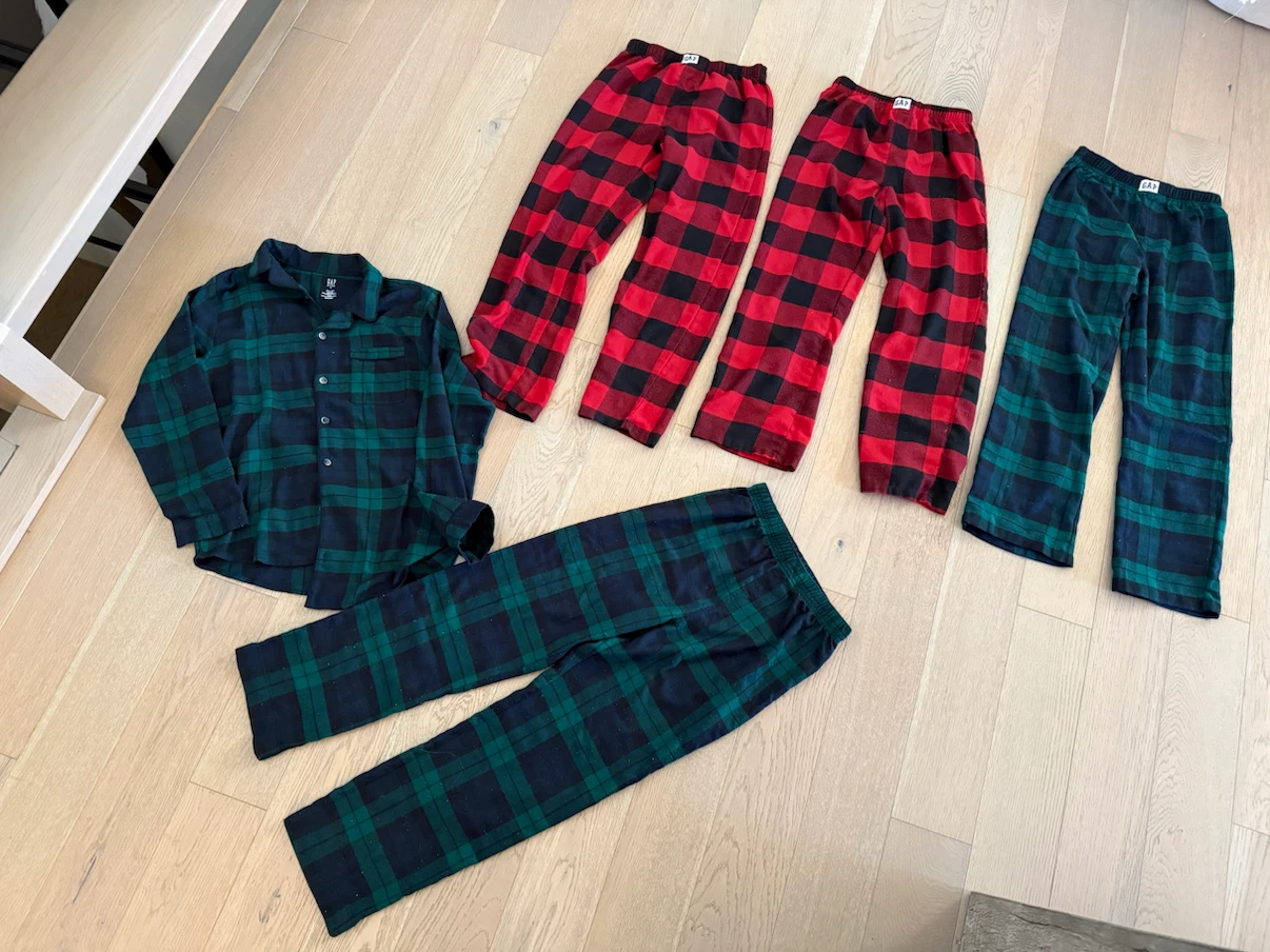 GAP youth size 12 boys plaid PJs $50 for all