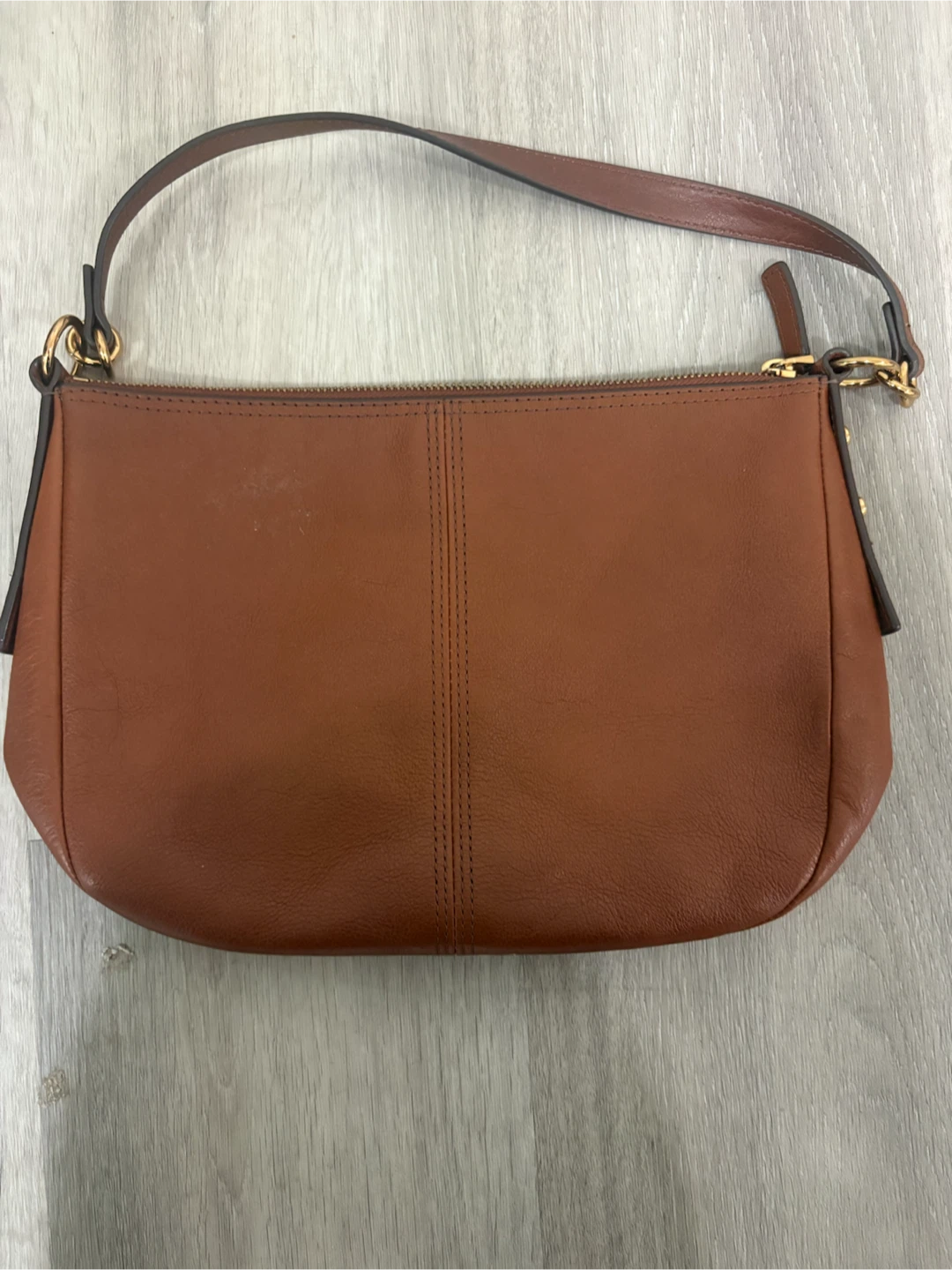 Fossil Brown Leather Shoulder Bag