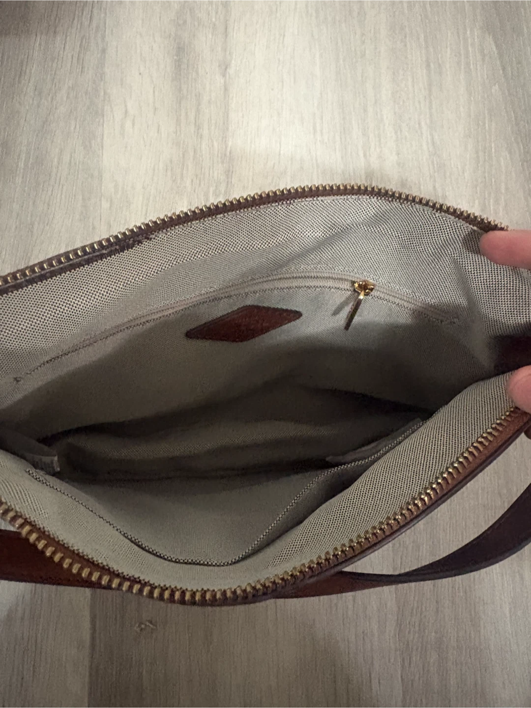 Fossil Brown Leather Shoulder Bag - photo 3