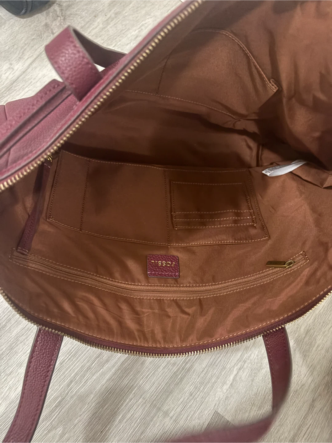Fossil Sydney Tote Bag - Cabernet - photo 4