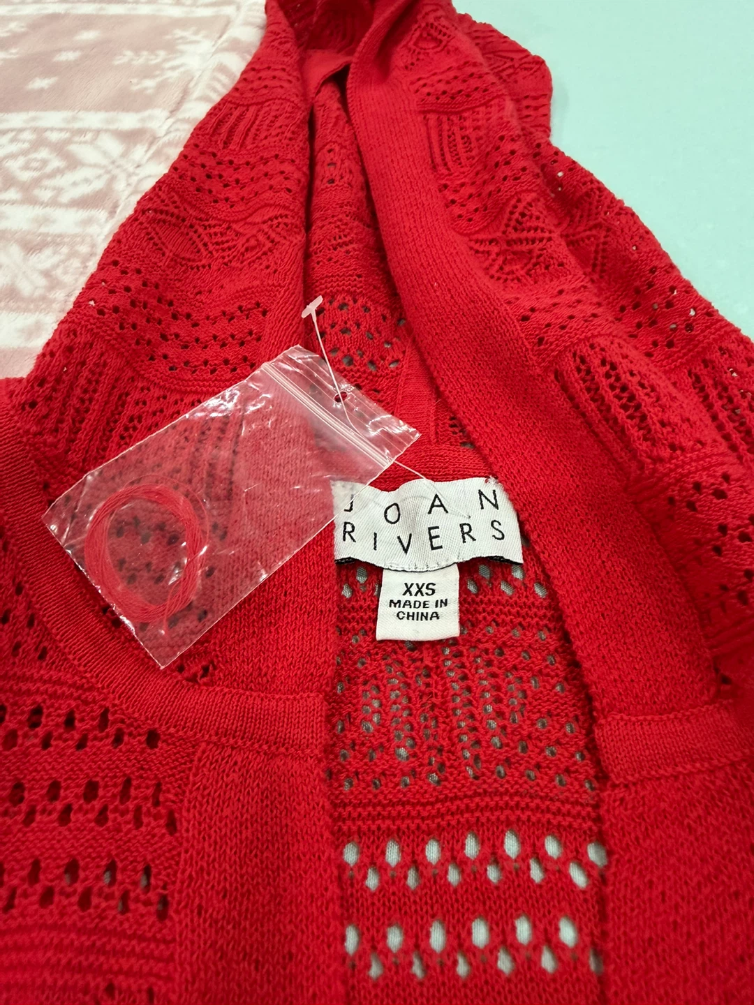 Joan Rivers Red Hooded Cardigan - photo 2