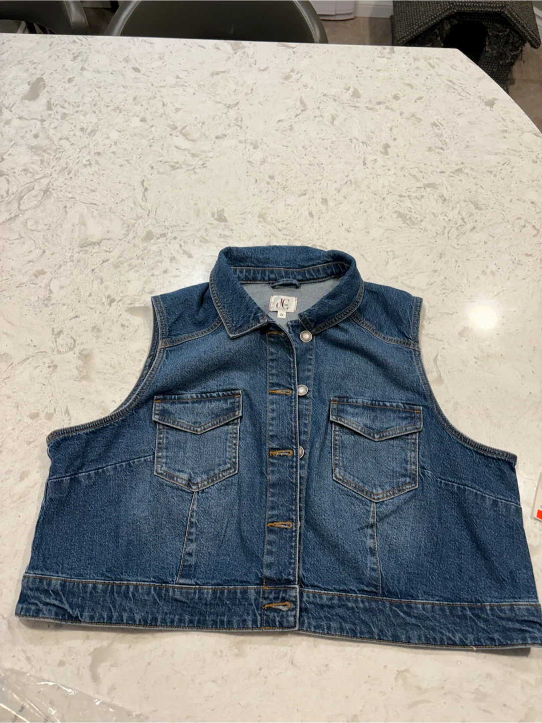 Plus Size denim vest size 2X