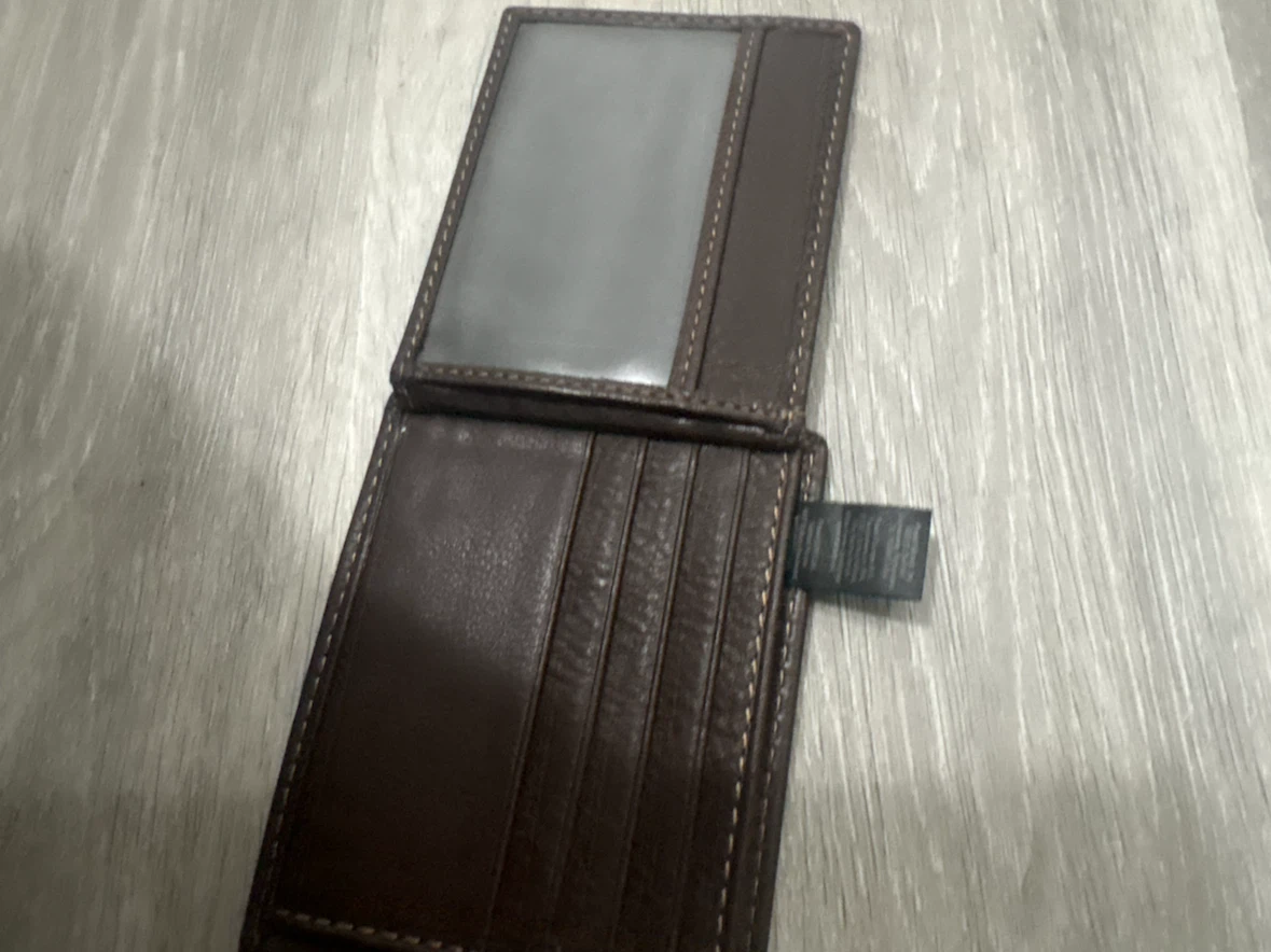 Brown Leather Bifold Wallet