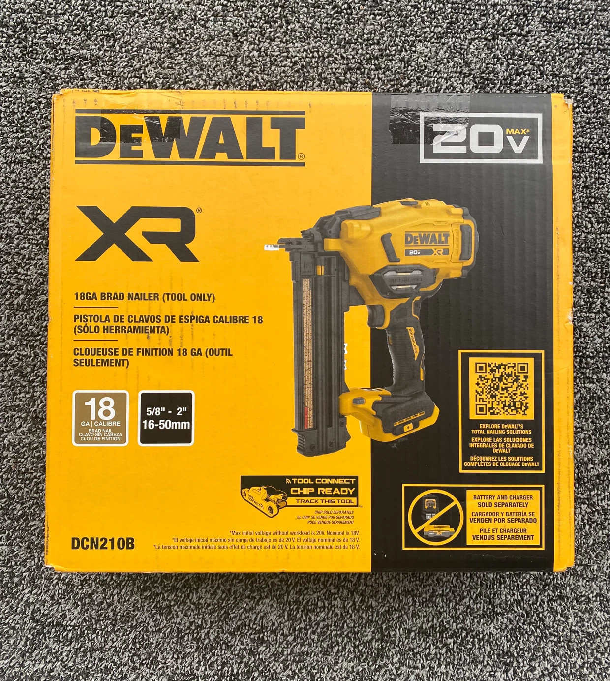 DEWALT 20V LATEST MODEL 18GA Brad Nailer DCN210B – BRAND NEW