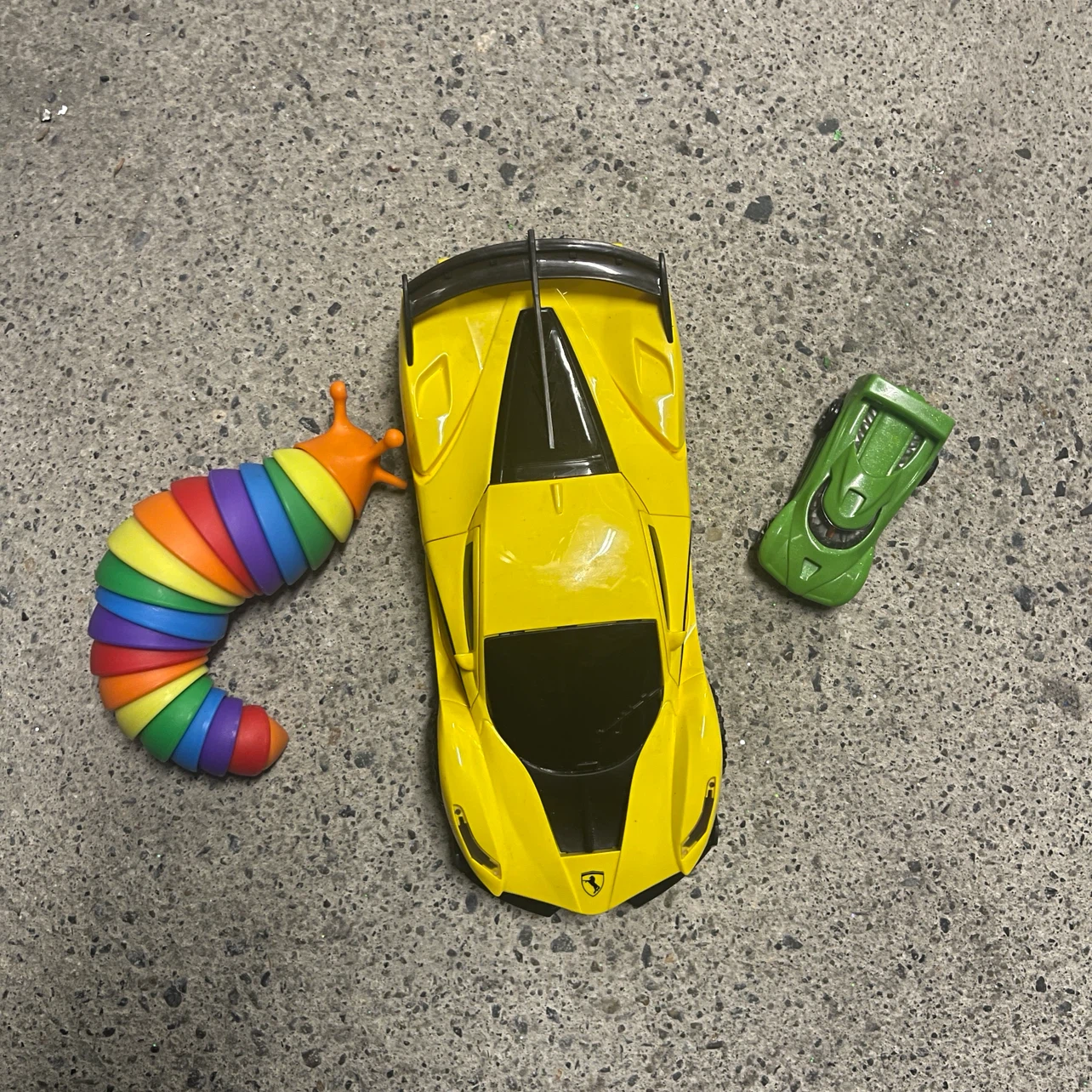 Assorted toy bundle with Ferrari car