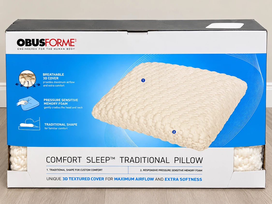 ObusForme Comfort Sleep Traditional Pillow - Queen