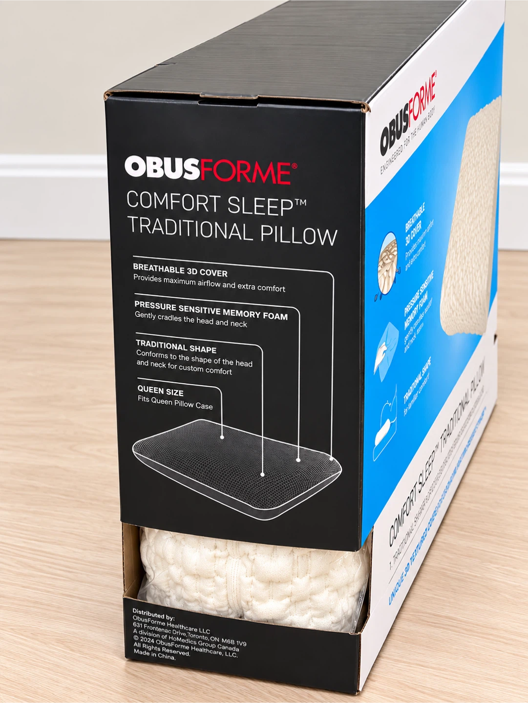 ObusForme Comfort Sleep Traditional Pillow - Queen - photo 2