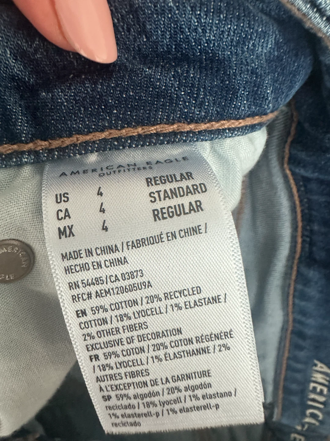 American Eagle Stretch Jeans Size 4 - photo 3