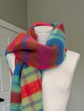 Indigo soft, very warm big Scarf