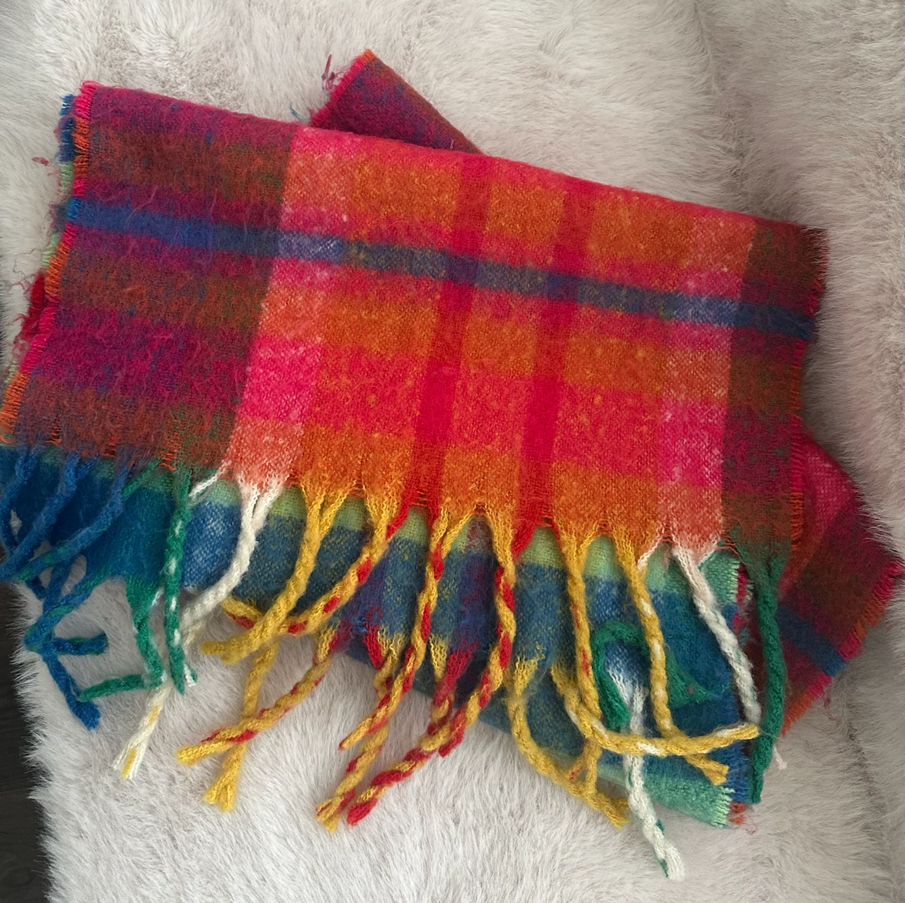 Indigo soft, very warm big Scarf - photo 2