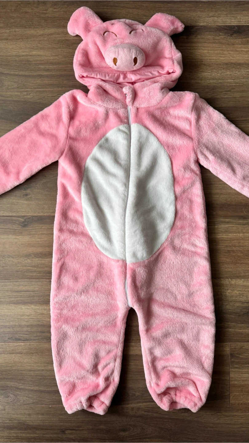 Pink Pig Onesie Costume