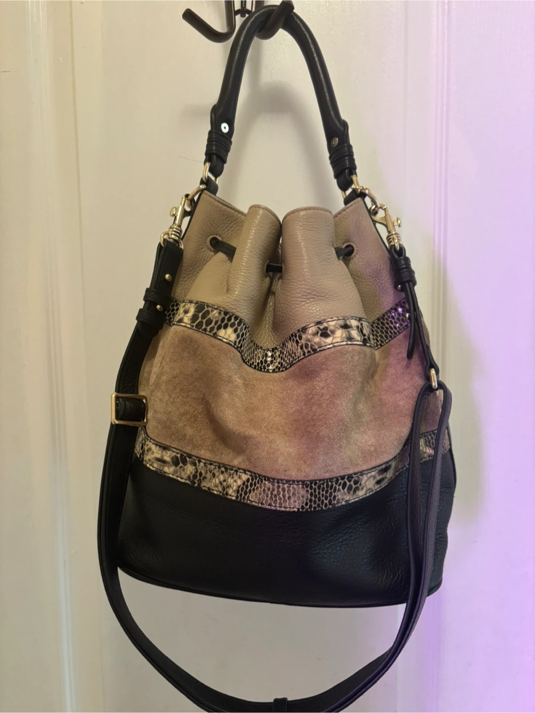 Danier Leather Bucket Bag