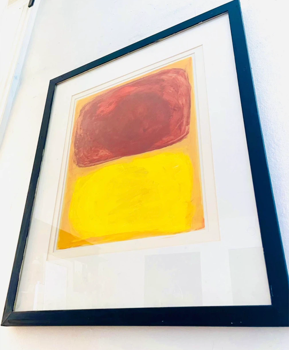 Abstract Wall Art with Black Frame