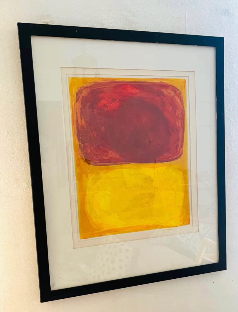 Abstract Wall Art with Black Frame - photo 2