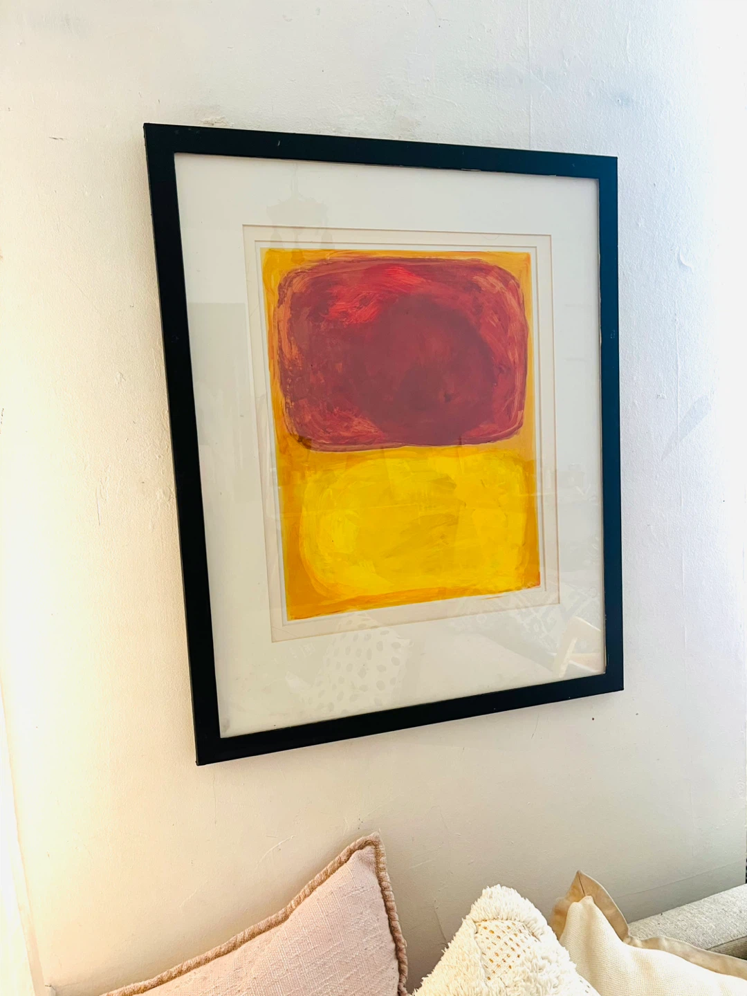 Abstract Wall Art with Black Frame - photo 4