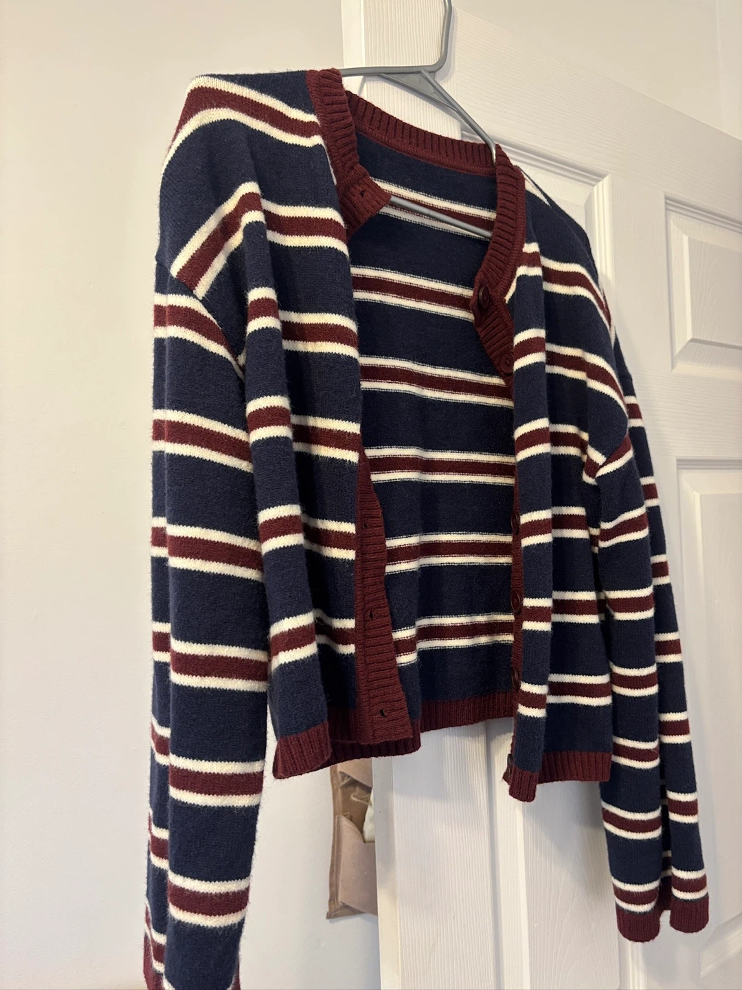 Missguided Striped Knit Cardigan
