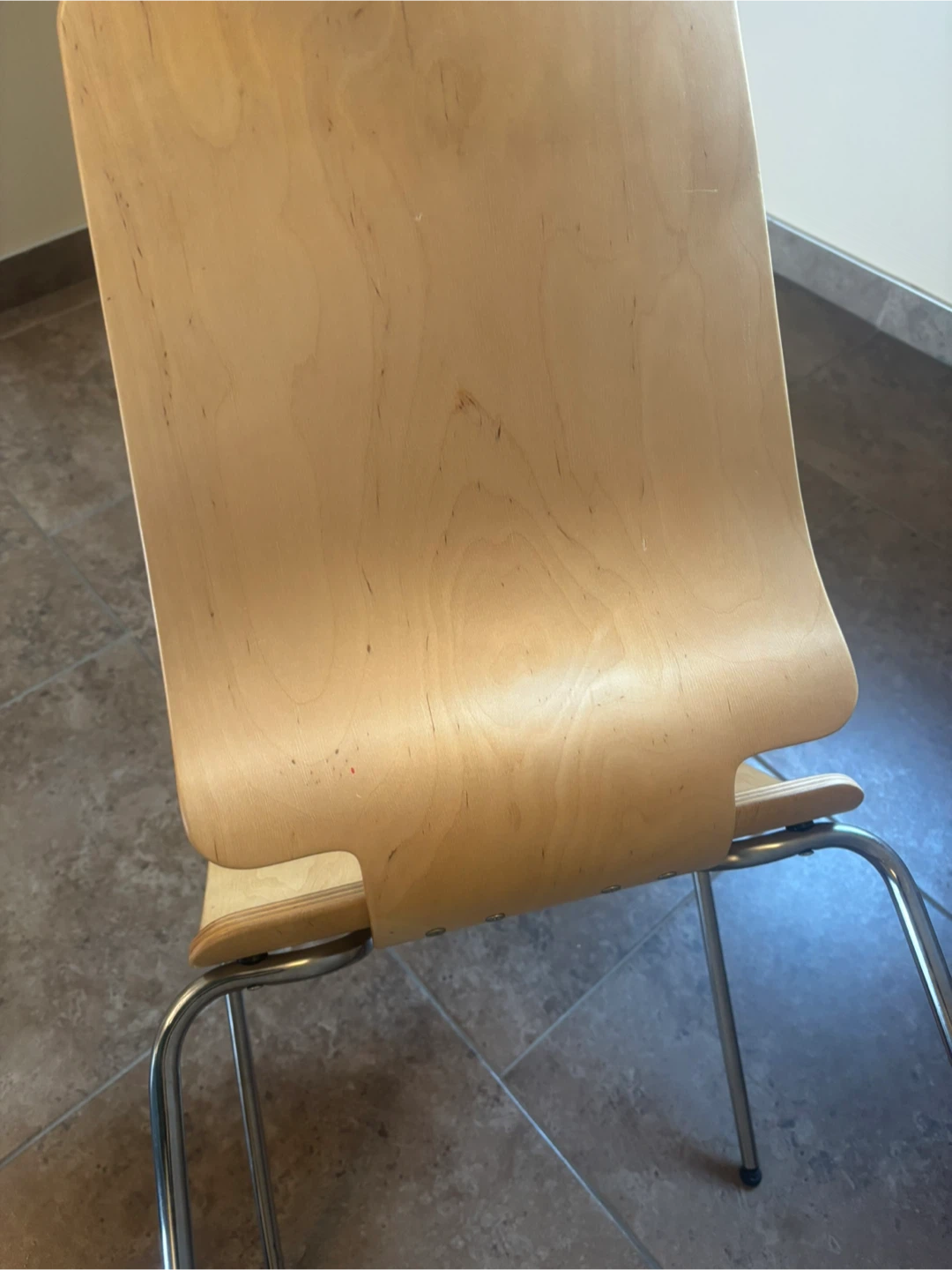 IKEA "Gilbert" Chair by Carina Bengs – Molded Birch & Chrome - photo 4
