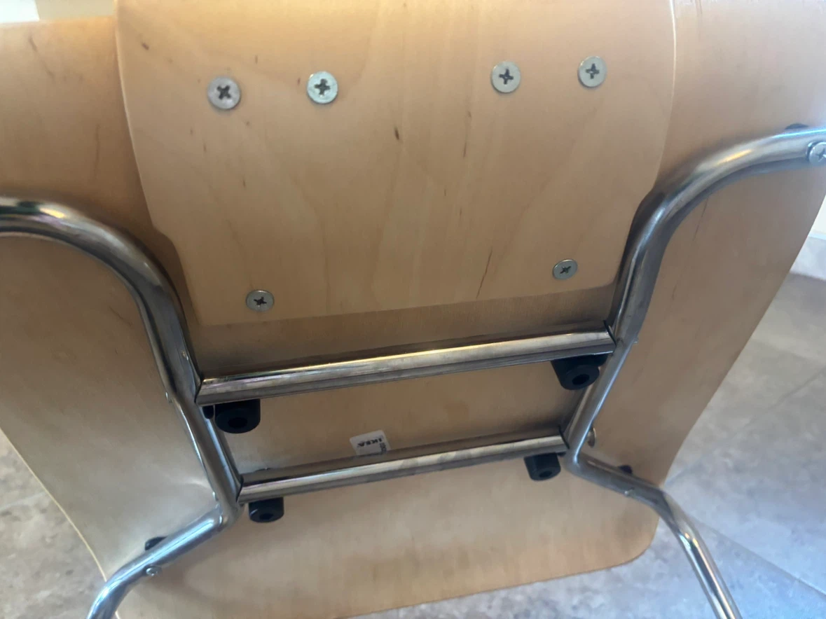 IKEA "Gilbert" Chair by Carina Bengs – Molded Birch & Chrome - photo 5