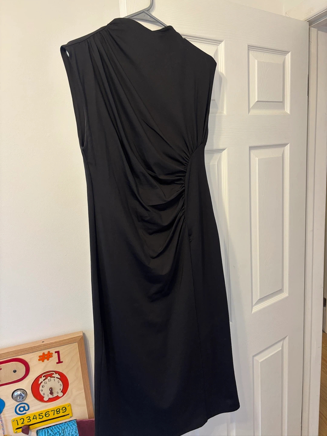 H&M  sleeveless draped midi dress