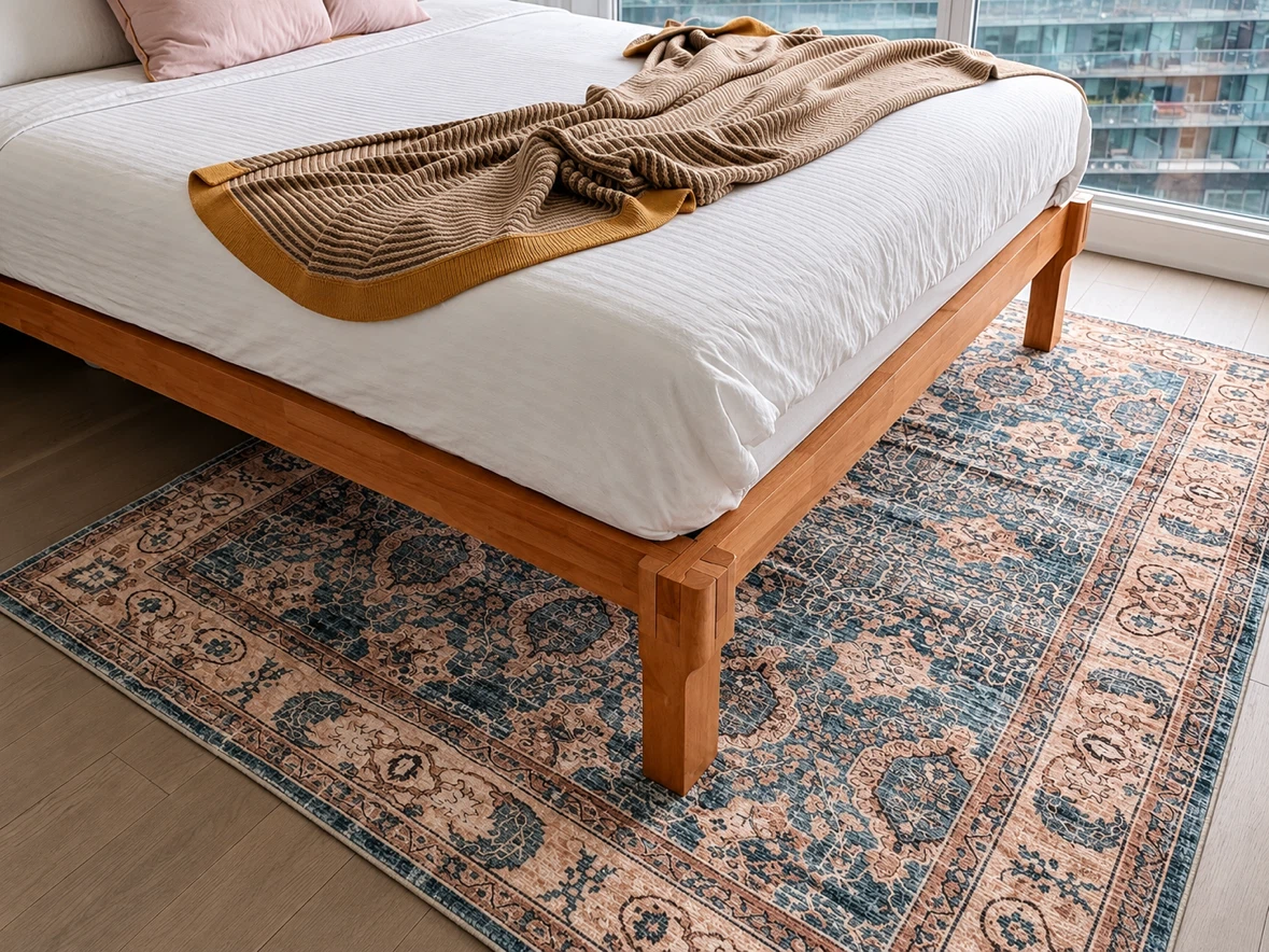 Washable Area Rug 5x7 – Persian Vintage Style – FlexiSpot + Pad - photo 2
