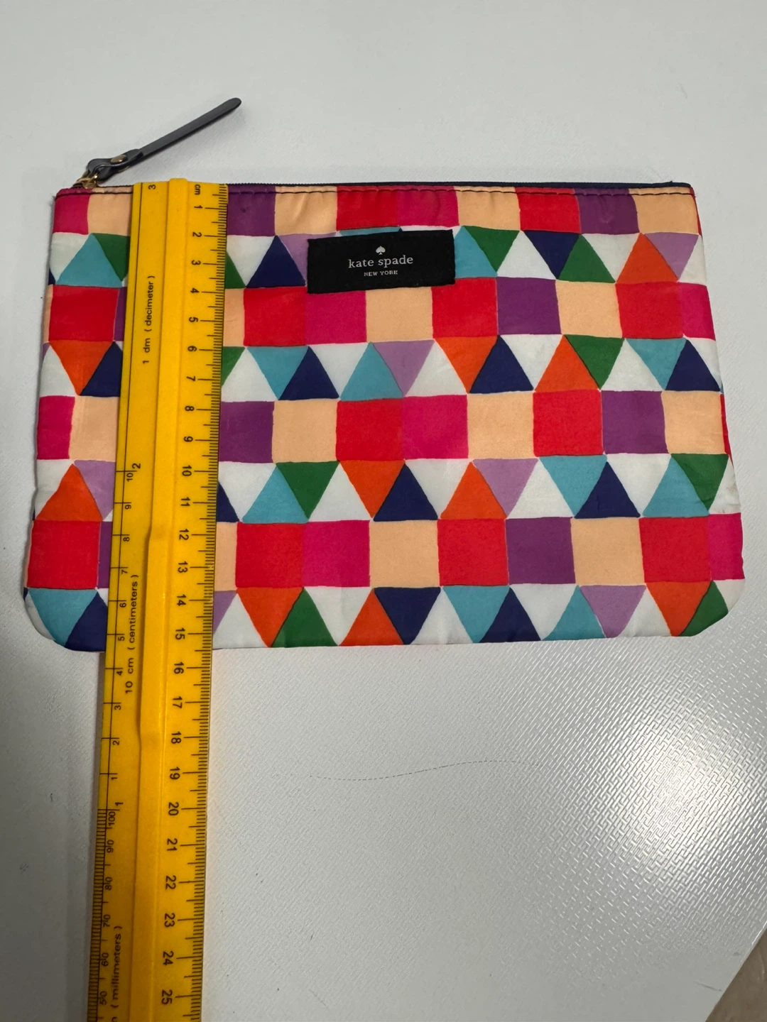 Kate Spade New York colorful patterned pouch