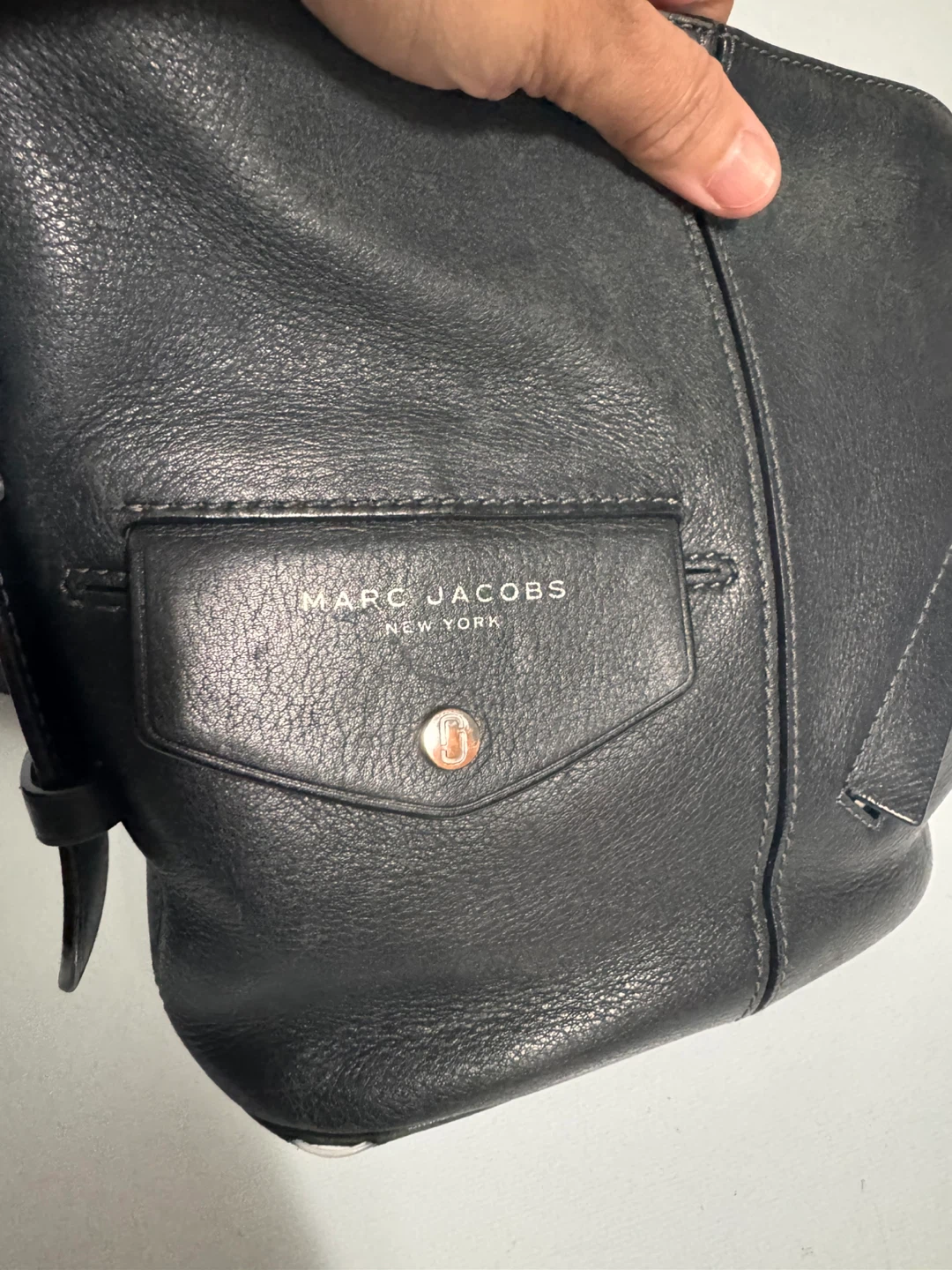Marc Jacobs New York Black Leather Handbag