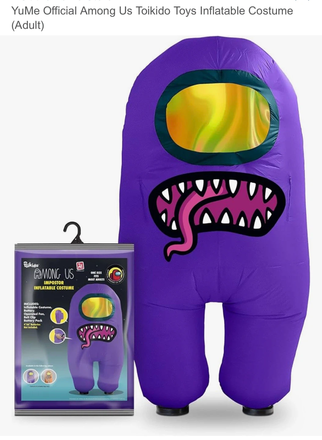 Halloween’s Among Us Purple Impostor Inflatable Costume