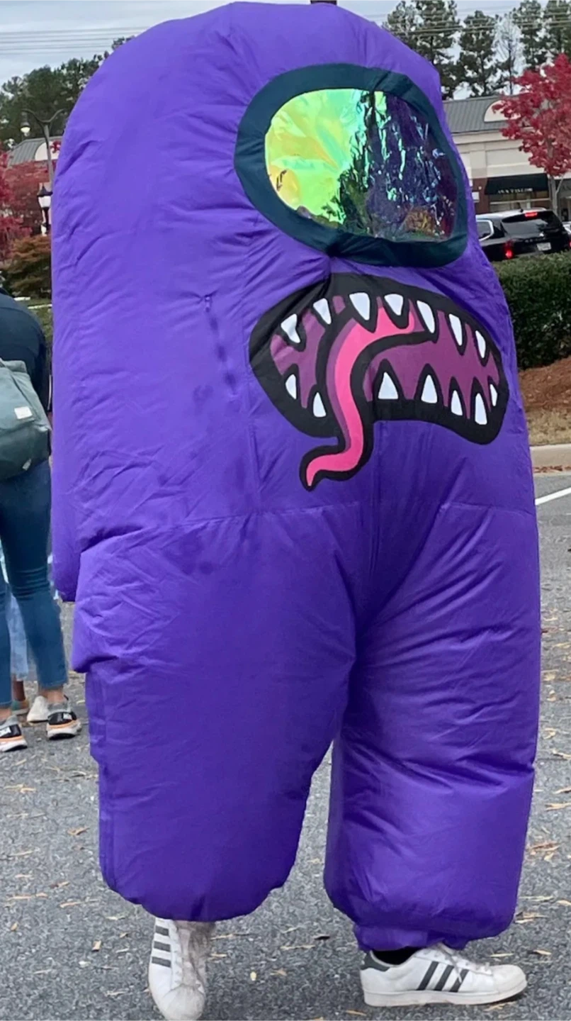 Halloween’s Among Us Purple Impostor Inflatable Costume - photo 2