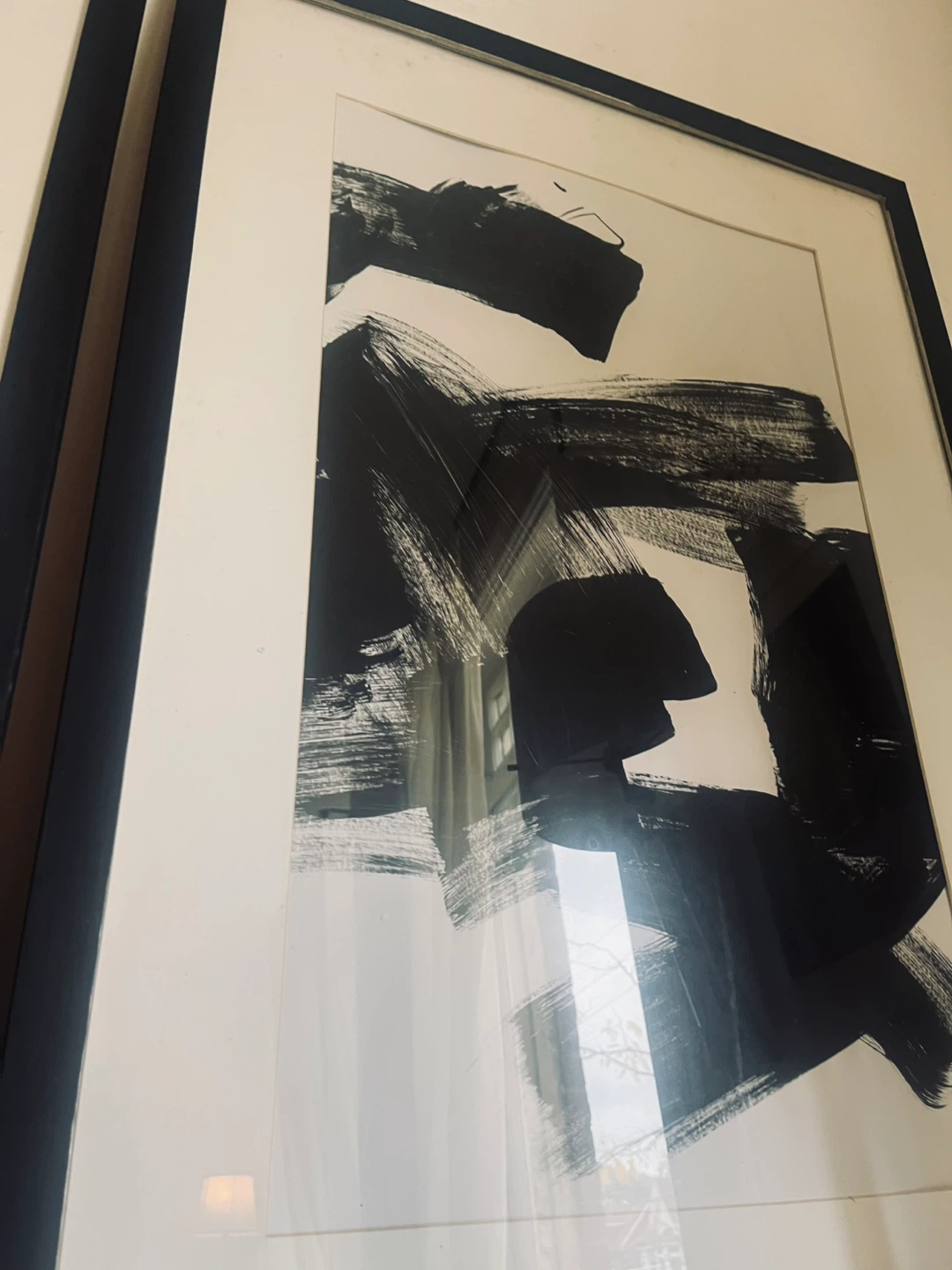 XL Set of Two Framed Abstract Wall Art Pieces - photo 5