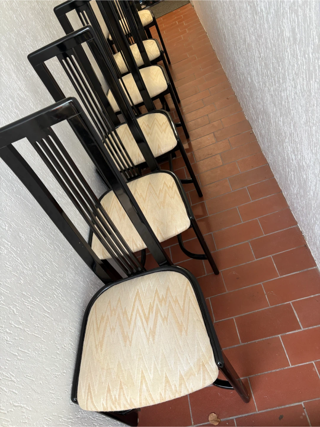 Set of 6 Black Dining Chairs