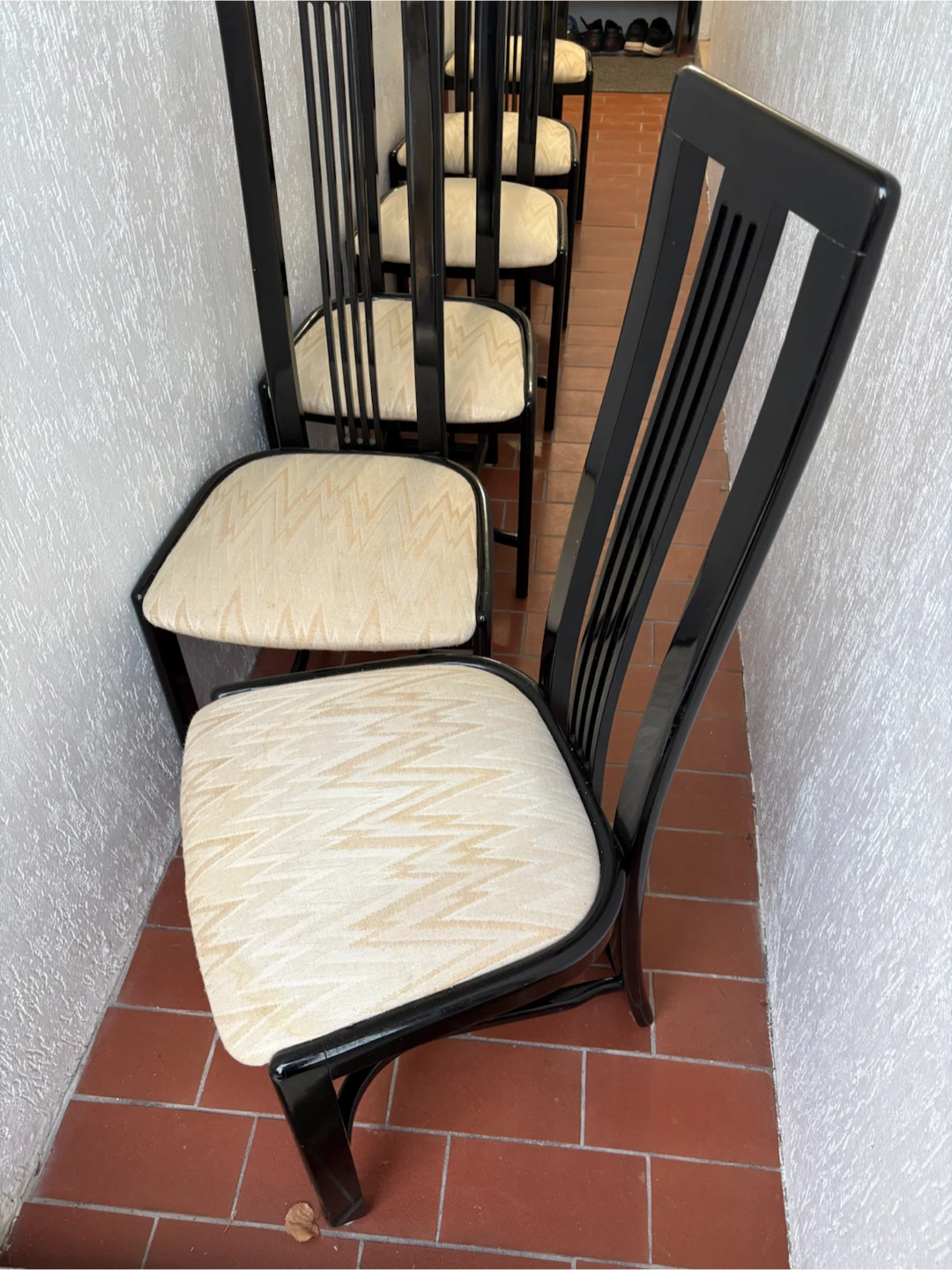 Set of 6 Black Dining Chairs - photo 3