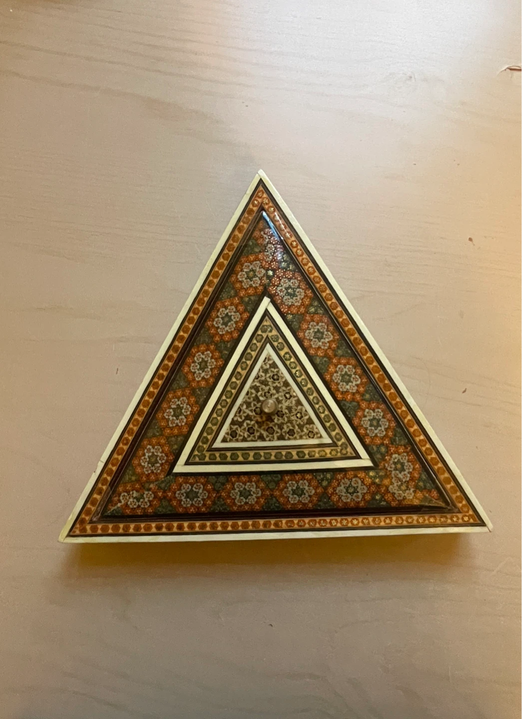 Vintage Khatam-kari jewelry box - photo 2