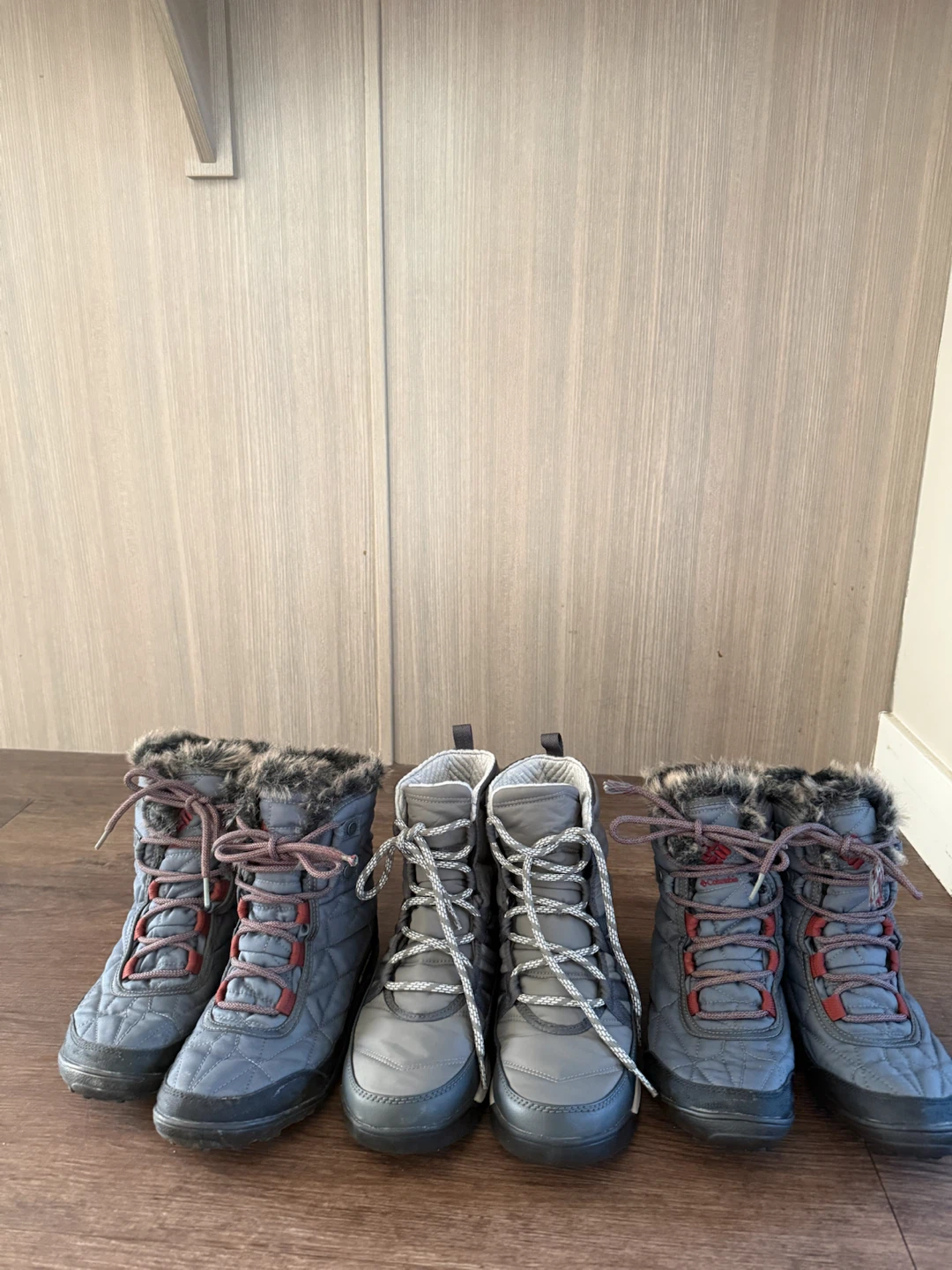 3 Pairs of Winter Boots