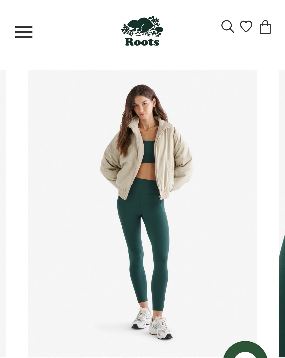Roots Active Pocket Leggings - Forest Teal - Medium