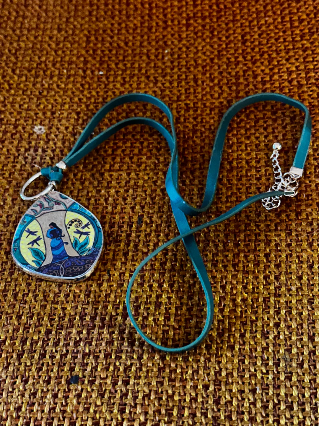 Leah Dorion Strong Earth Woman Pendant Necklace