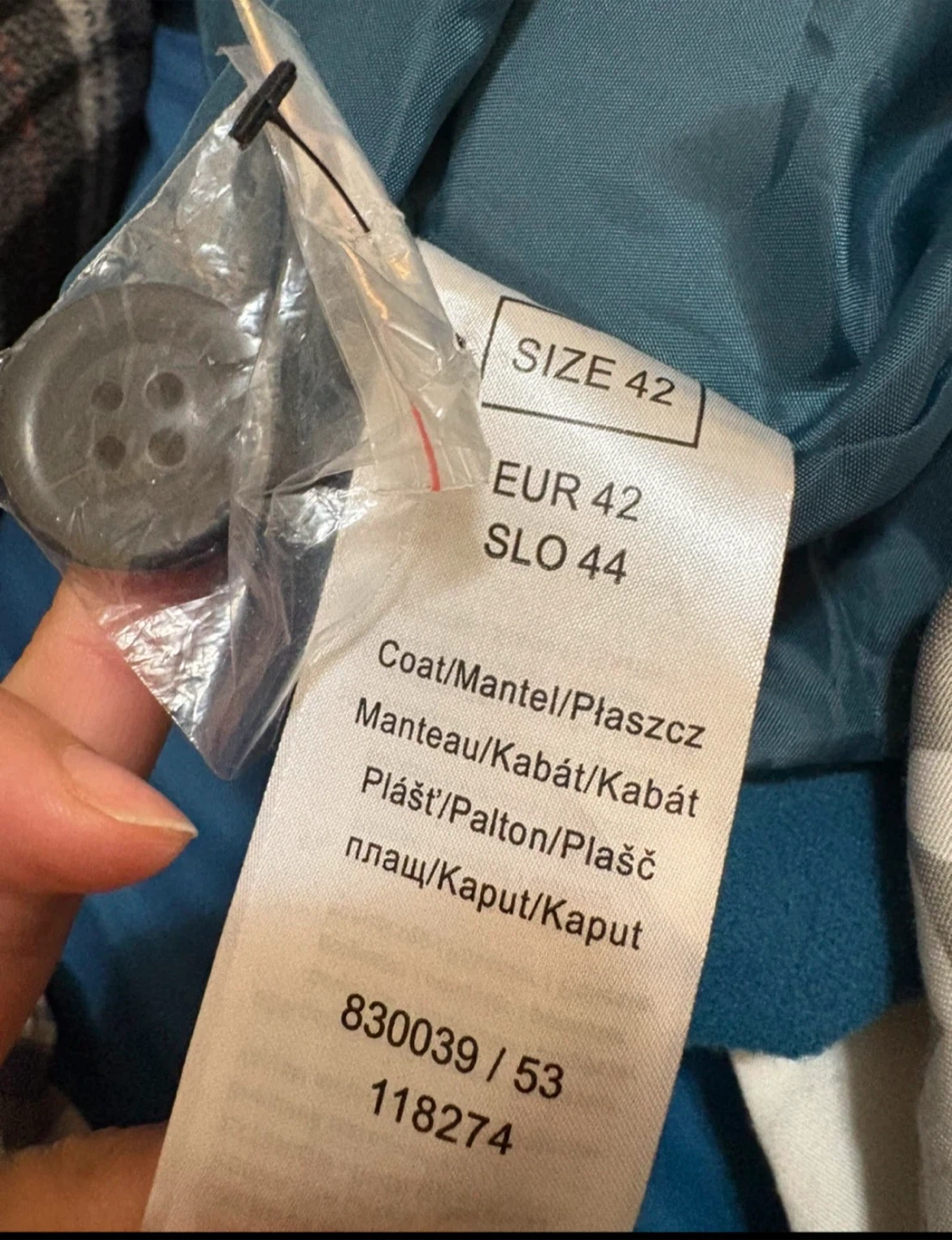 Orsay Teal Blue Coat - photo 3