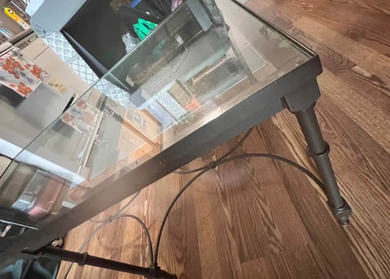 Metal and Glass Coffee Table - photo 2