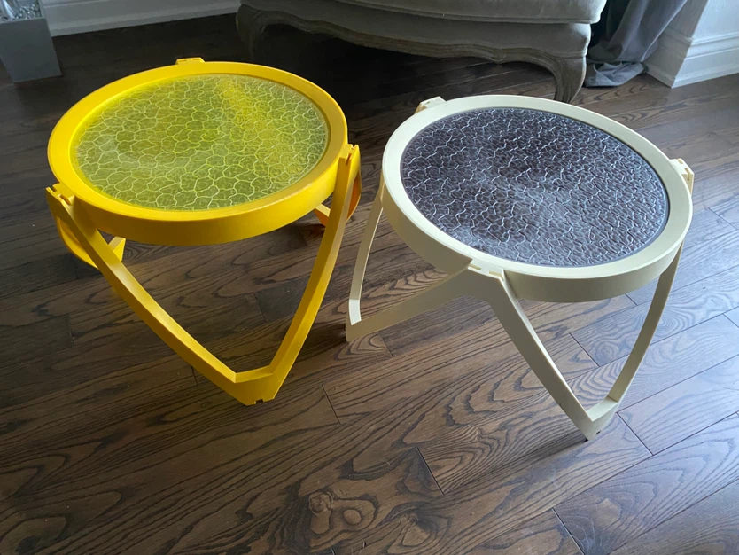 Pair of Space-Age vintage Side Tables take both for 25.00