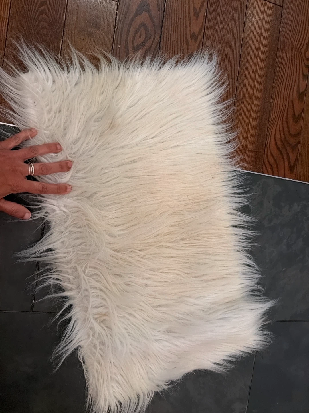 White Faux Fur fabric