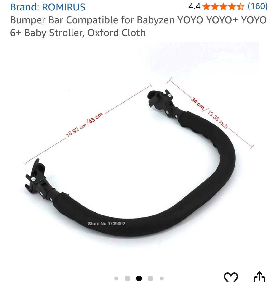 ROMIRUS Bumper Bar Strollers +snack tray
