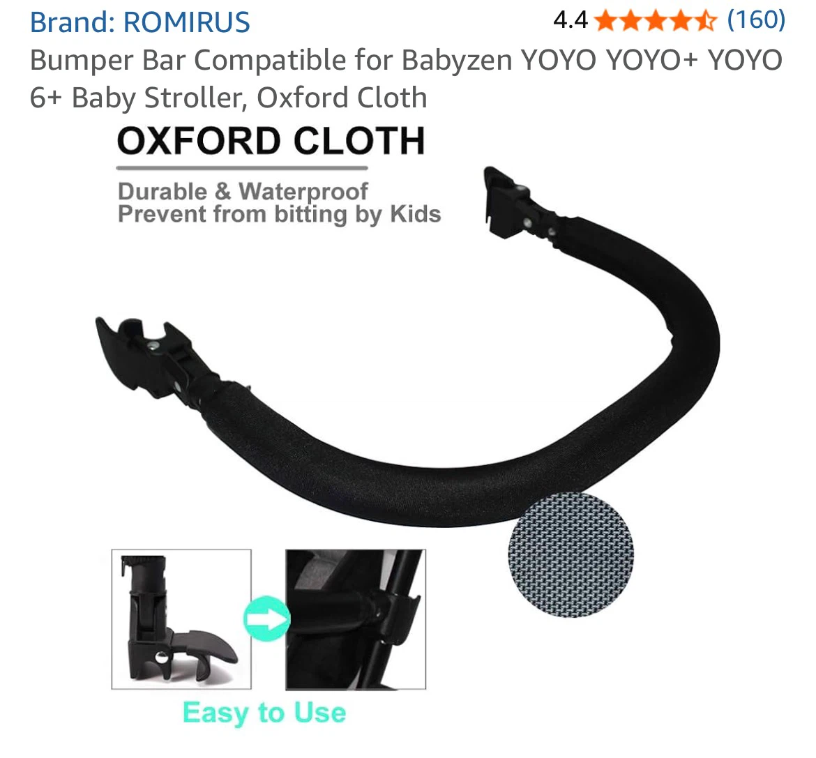 ROMIRUS Bumper Bar Strollers +snack tray - photo 2