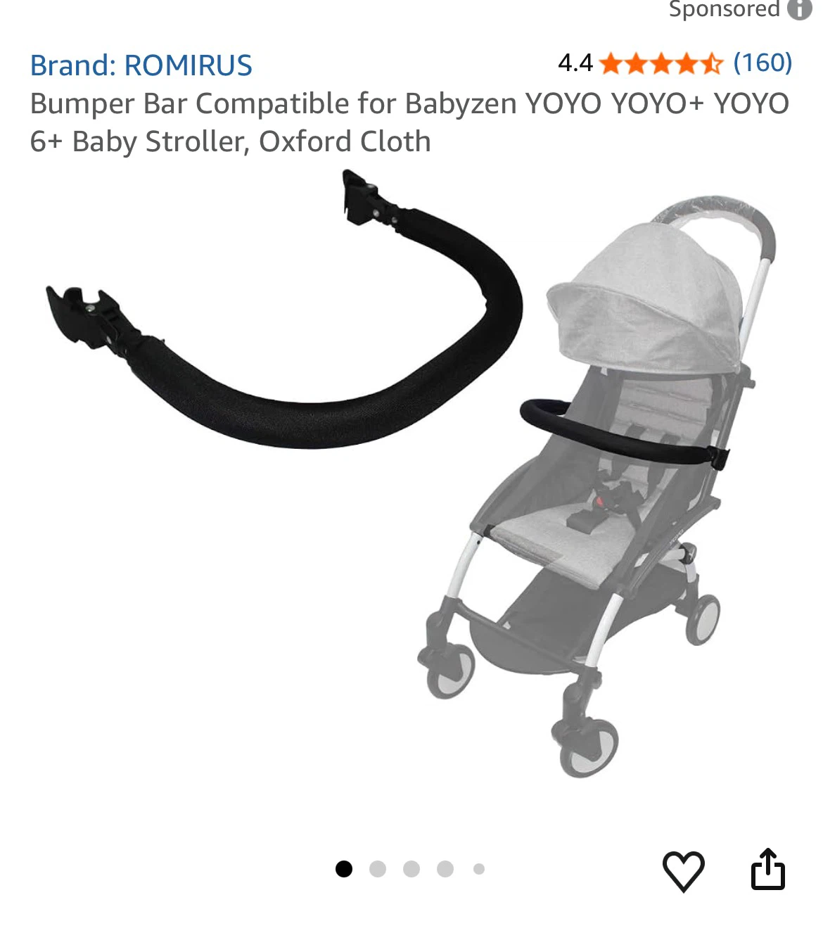 ROMIRUS Bumper Bar Strollers +snack tray - photo 3