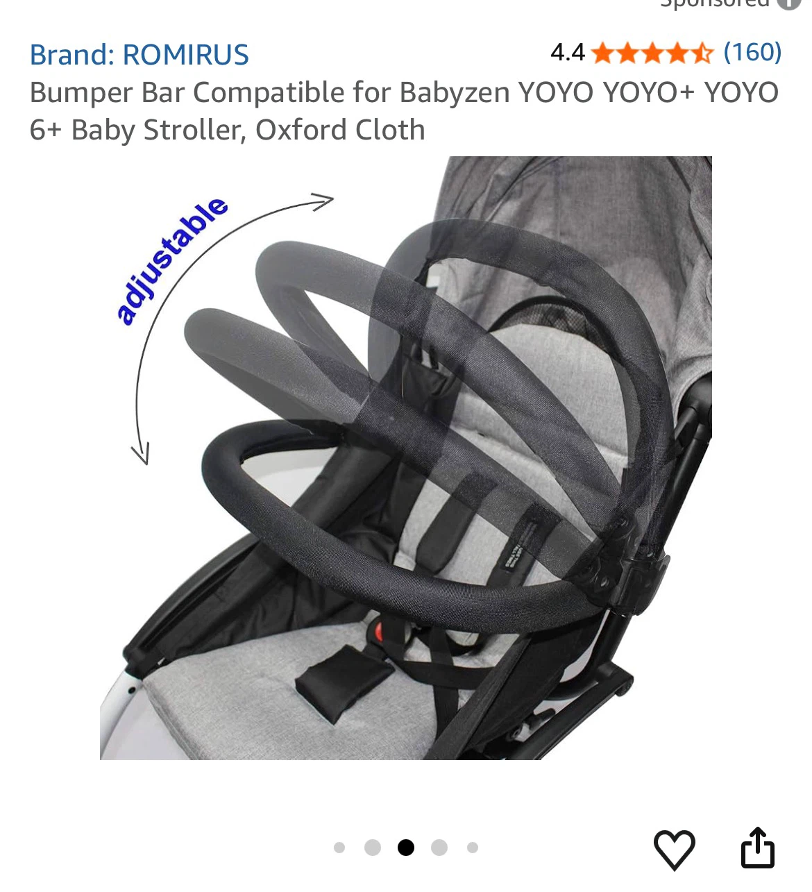 ROMIRUS Bumper Bar Strollers +snack tray - photo 4